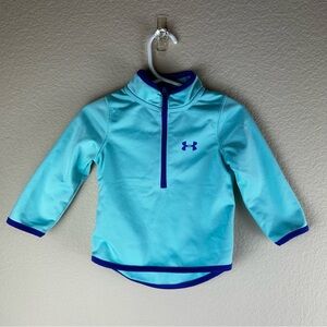Under Armour Light Blue 1/4 Zipper Pullover Sz 12 months